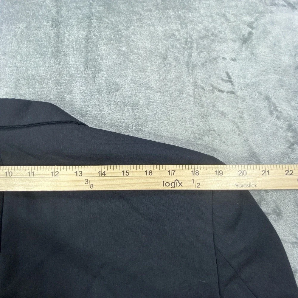 Calvin Klein Blazer Mens 42S Black Sport Coat Wool Polyester Blend Office Suit